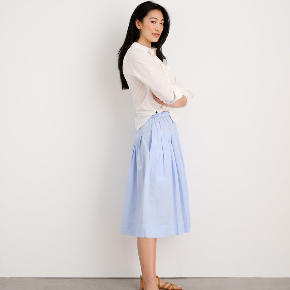 Alex Mill | June Pull-On Skirt in Paper Poplin | size S